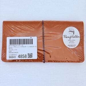 NEW HIGHTIDE Receipt Folder Brown JAPAN Holder Stationery Wallet